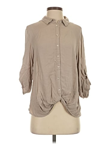 Bobi 3/4 Sleeve Button-Down Shirt (view 1)