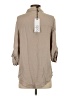 Bobi Tan 3/4 Sleeve Button-Down Shirt Size XS - photo 2