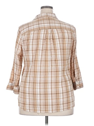St. John's Bay 3/4 Sleeve Button-Down Shirt (view 2)