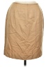 Neiman Marcus 100% Silk Solid Tan Silk Skirt Size 8 - photo 1