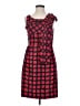 Marc by Marc Jacobs 100% Polyester Plaid Red Casual Dress Size 4 - photo 1