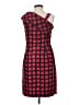 Marc by Marc Jacobs 100% Polyester Plaid Red Casual Dress Size 4 - photo 2
