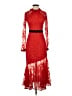 Three Floor Red Cocktail Dress Size 4 - photo 1
