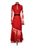 Three Floor Red Cocktail Dress Size 4 - photo 2