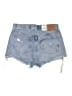 Levi's 100% Cotton Blue Denim Shorts Size 28 waist - photo 2