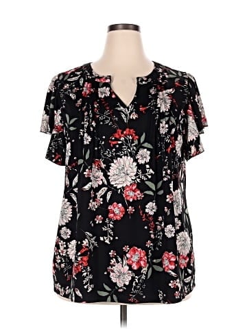 Perseption Concept Short Sleeve Blouse (view 1)
