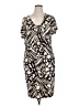 Dana Buchman Graphic Ivory Casual Dress Size XL - photo 1