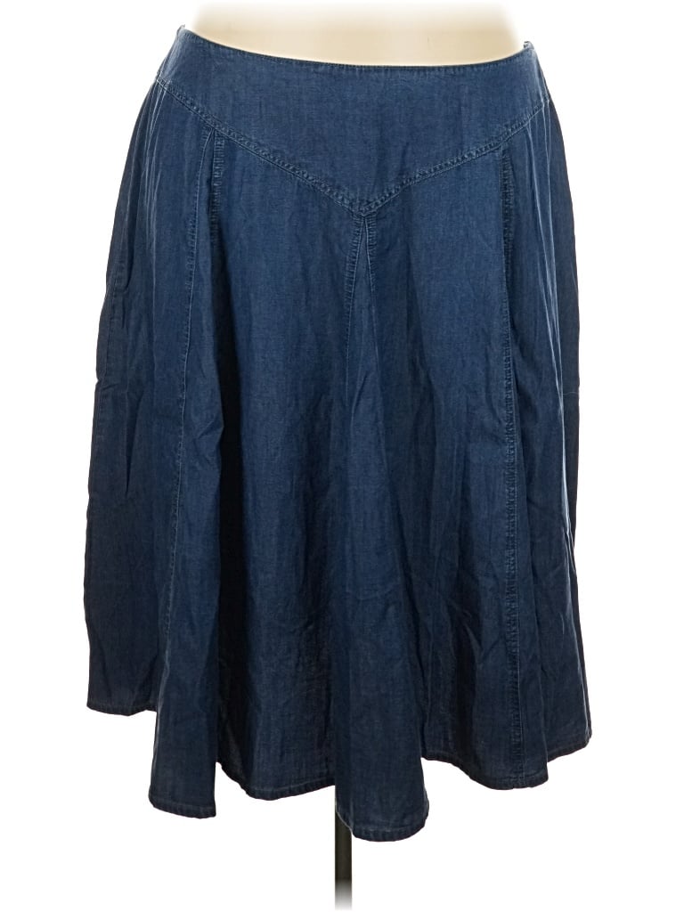 Pre-owned Coldwater Creek Denim Skirt In Blue