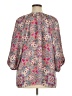 Rose + Olive 100% Polyester Gray 3/4 Sleeve Blouse Size 1X - photo 2