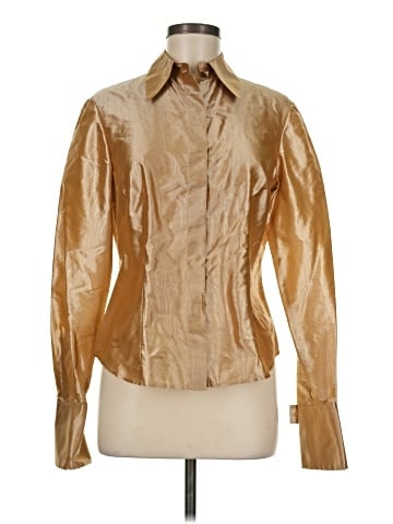 Carlisle Long Sleeve Silk Top (view 1)