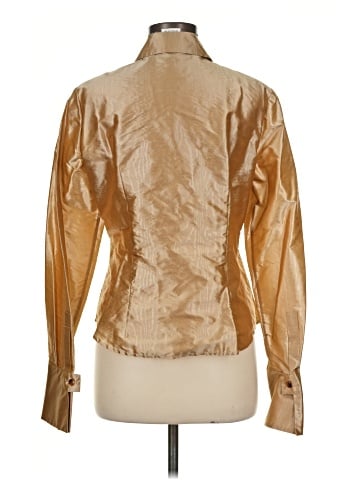 Carlisle Long Sleeve Silk Top (view 2)