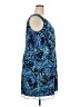 Connected Apparel 100% Polyester Print Blue Cocktail Dress Size 18 - photo 4