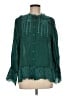 Johnny Was 100% Cupro Teal Long Sleeve Blouse Size M - photo 1