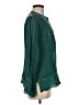 Johnny Was 100% Cupro Teal Long Sleeve Blouse Size M - photo 4