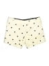 British Khaki Stars Ivory Shorts Size 8 - photo 1