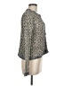 Zara Tweed Ombre Solid Metallic Gray Cardigan Size M - photo 4