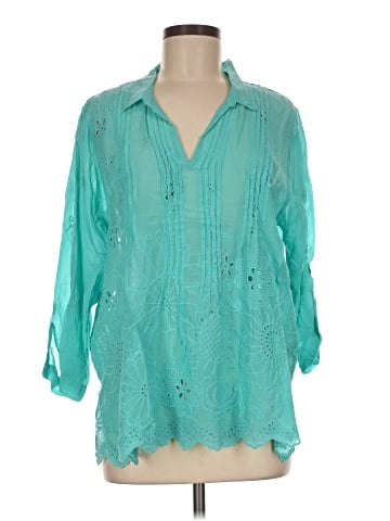 Johnny Was 3/4 Sleeve Blouse (view 1)