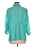 Johnny Was 100% Rayon Teal 3/4 Sleeve Blouse Size M - photo 2