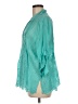 Johnny Was 100% Rayon Teal 3/4 Sleeve Blouse Size M - photo 5