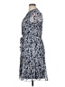 JBS 100% Polyester Paisley Blue Casual Dress Size 14 - photo 5