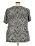 Croft & Barrow Silver Short Sleeve Blouse Size 3X - photo 2