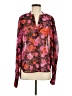 Steve Madden 100% Polyester Floral Pink Long Sleeve Blouse Size M - photo 1