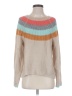 Illa Illa Color Block Tan Pullover Sweater Size S - photo 1