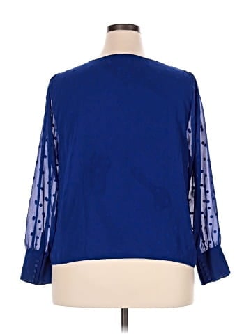 J.Crew Factory Store 3/4 Sleeve Blouse (view 2)
