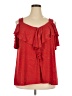 SJS Red Sleeveless Blouse Size 2X - photo 1