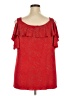 SJS Red Sleeveless Blouse Size 2X - photo 2
