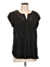 Daniel Rainn 100% Polyester Black Short Sleeve Blouse Size L - photo 1