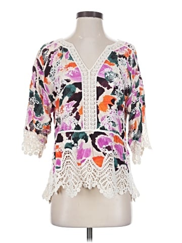Democracy 3/4 Sleeve Blouse (view 1)