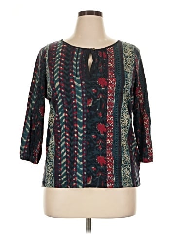 Lauren by Ralph Lauren 3/4 Sleeve Blouse (view 1)