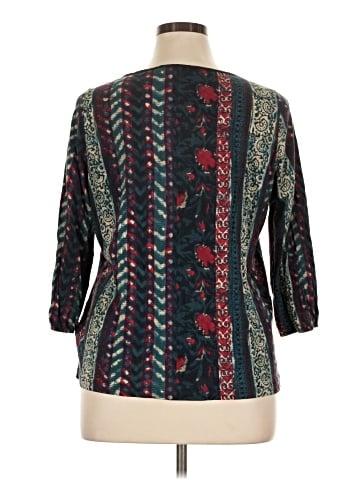Lauren by Ralph Lauren 3/4 Sleeve Blouse (view 2)