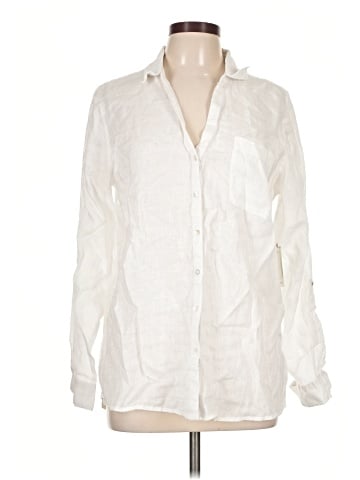Sigrid Olsen Long Sleeve Button-Down Shirt (view 1)