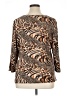 Westbound Animal Print Brown 3/4 Sleeve T-Shirt Size XL - photo 2