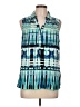 Dana Buchman 100% Polyester Teal Sleeveless Blouse Size L - photo 1