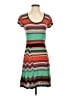 BCBGMAXAZRIA Stripes Brown Casual Dress Size S - photo 1