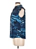 DKNY 100% Polyester Blue Sleeveless Blouse Size L - photo 5