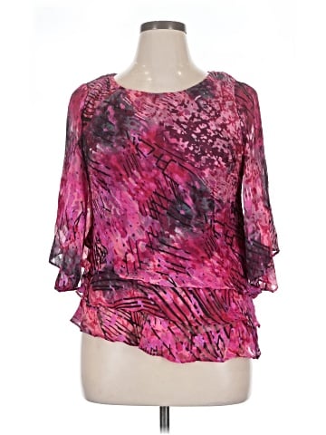 Alex Evenings 3/4 Sleeve Blouse (view 1)