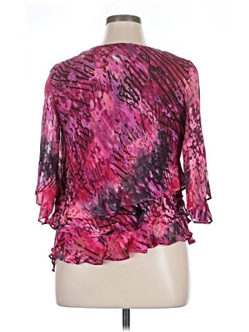 Alex Evenings 3/4 Sleeve Blouse (view 2)