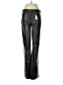 Gap 100% Polyester Solid Black Faux Leather Pants Size 8L - photo 1