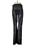 Gap 100% Polyester Solid Black Faux Leather Pants Size 8L - photo 2