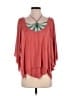 Free People Red 3/4 Sleeve Blouse Size M - photo 1
