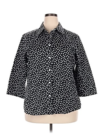 Foxcroft 3/4 Sleeve Button-Down Shirt (view 1)