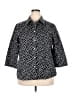 Foxcroft Polka Dots Black 3/4 Sleeve Button-Down Shirt Size 18 - photo 1