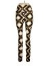 Just Fab Argyle Gold Leggings Size XL - photo 1
