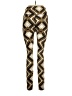 Just Fab Argyle Gold Leggings Size XL - photo 2