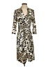 Chetta B Animal Print Tan Cocktail Dress Size 4 - photo 1
