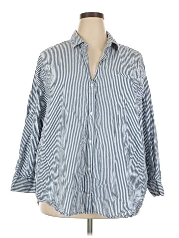 Old Navy 3/4 Sleeve Button-Down Shirt (view 1)